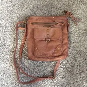 Brown soft Leather Handbag